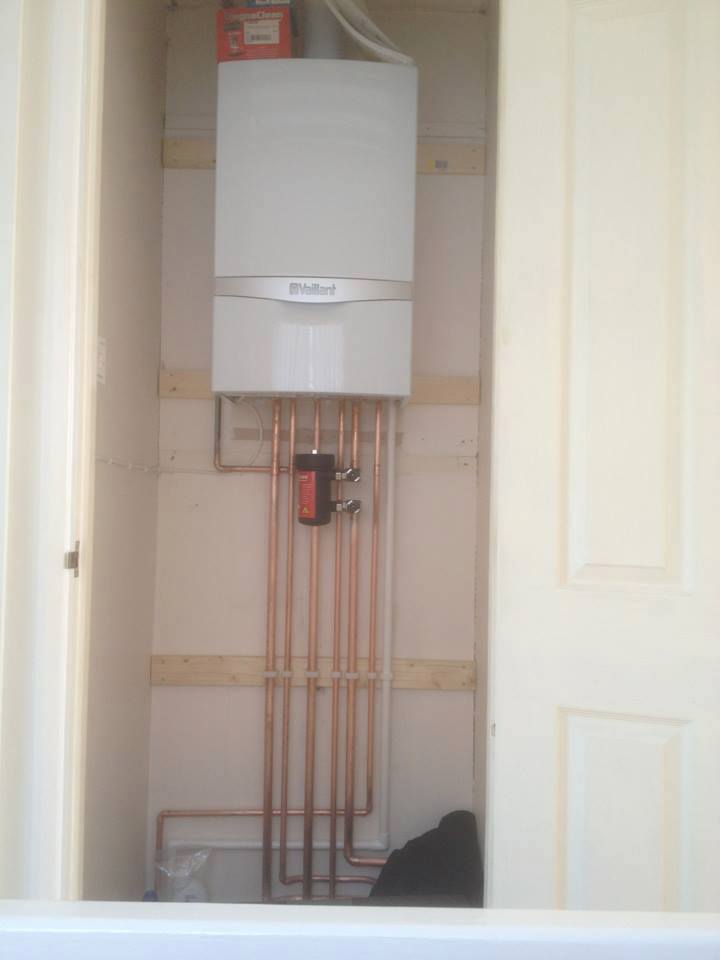 Vaillant boiler neat cupboard installation