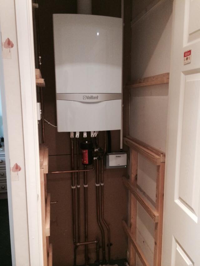 Vaillant boiler with copper pipework