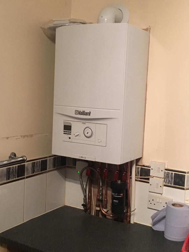 Vaillant kitchen boiler installation